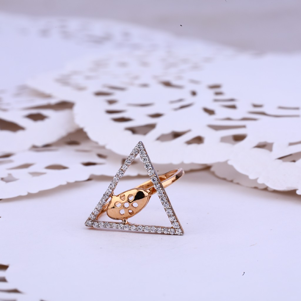 Rose Gold Delicate Fancy Ring-RLR294 - Image 2