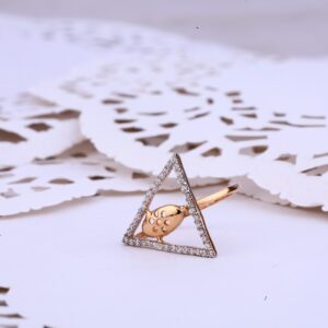 Rose Gold Delicate Fancy Ring-RLR294