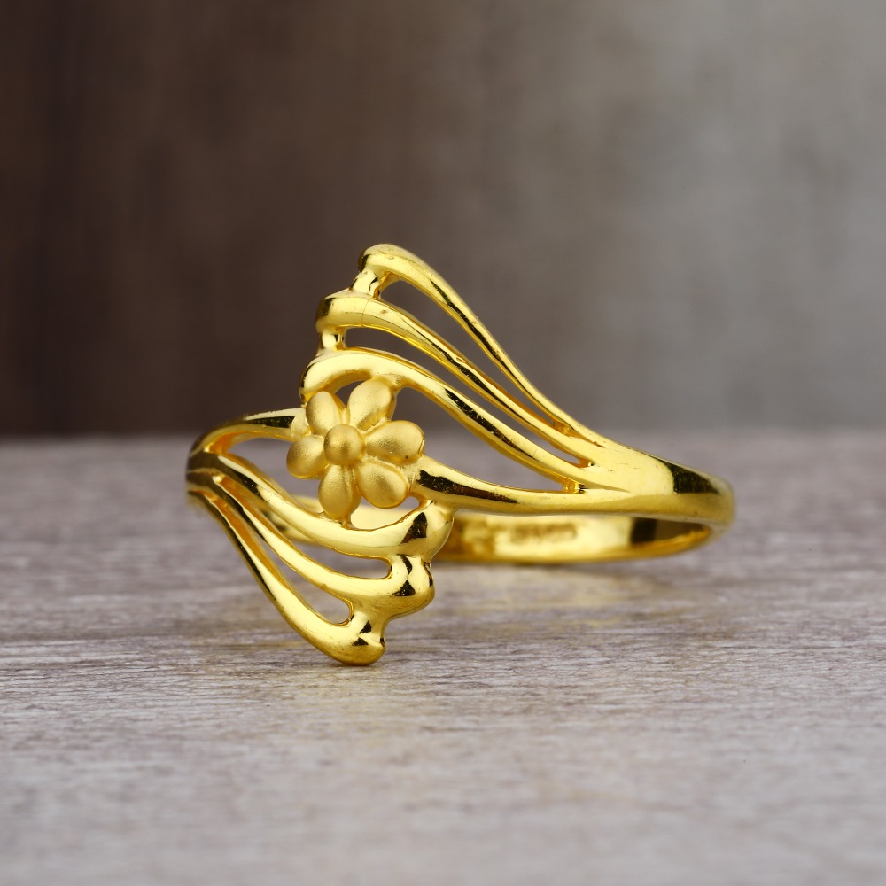 Ladies 22K Gold Unique Fancy Ring -LPR50