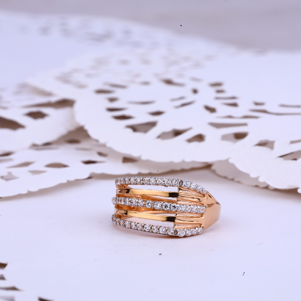 Ladies Rose Gold 18k Ring-RLR284