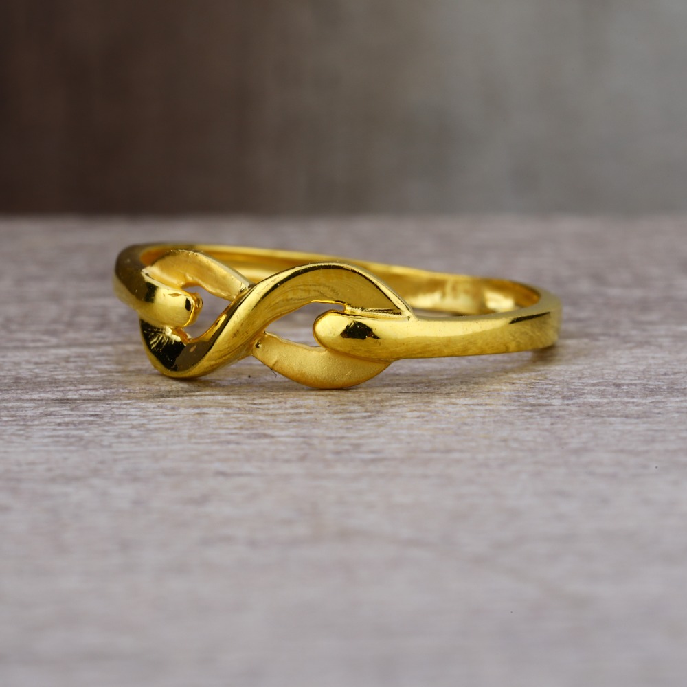 Ladies 22K Gold Infinity Design Ring -LPR41