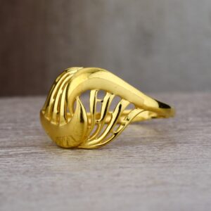 Ladies 22K Gold Casting Plain Ring -LPR19