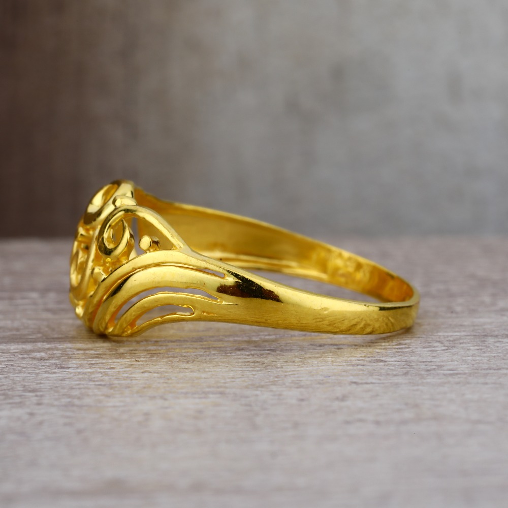 Ladies 22K Gold Fancy Plain Ring -LPR11 - Image 3