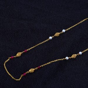 Ladies 22K Gold Antique Moti Mala -AC68