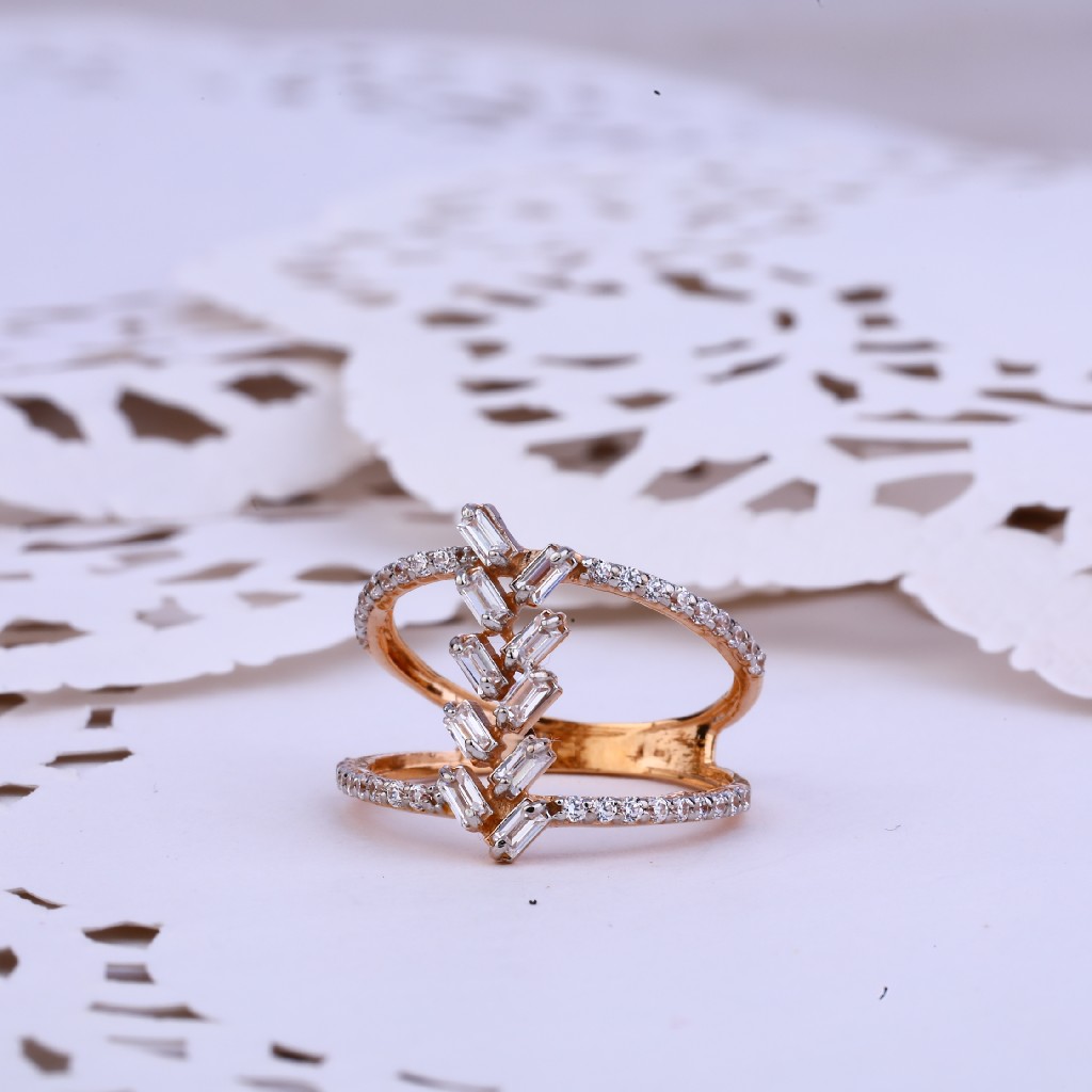 18K Rose Gold Ladies Ring-RLR261