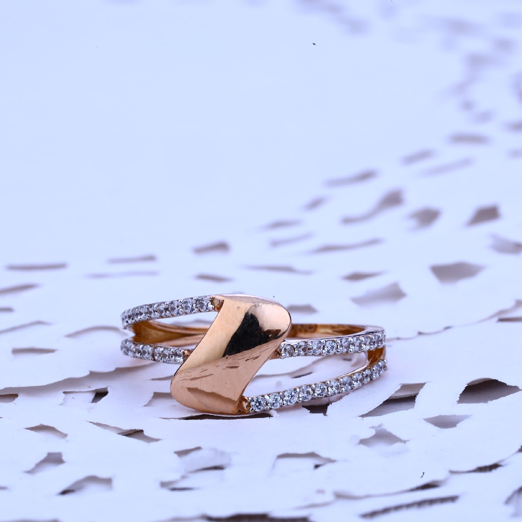 Fancy Rose Gold Ladies Ring-RLR249