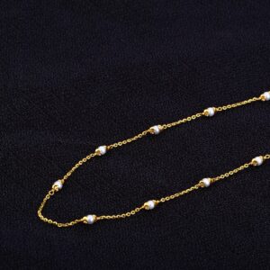 Ladies 22k Gold Fancy Chain Mala -AC59