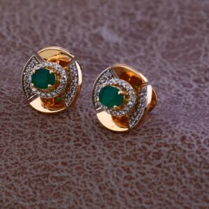 Ladies 76 Rose Gold Delicate Fancy Earring -RE80