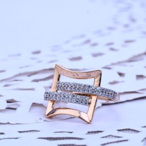 Ladies Rose Gold Fancy Ring-RLR243
