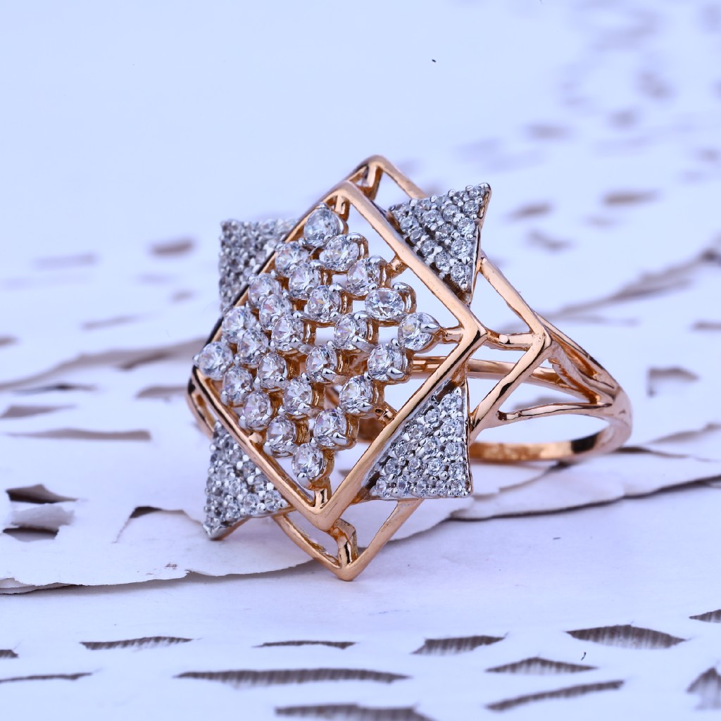 Ladies Function Wear Rose Gold 18K Ring-RLR239