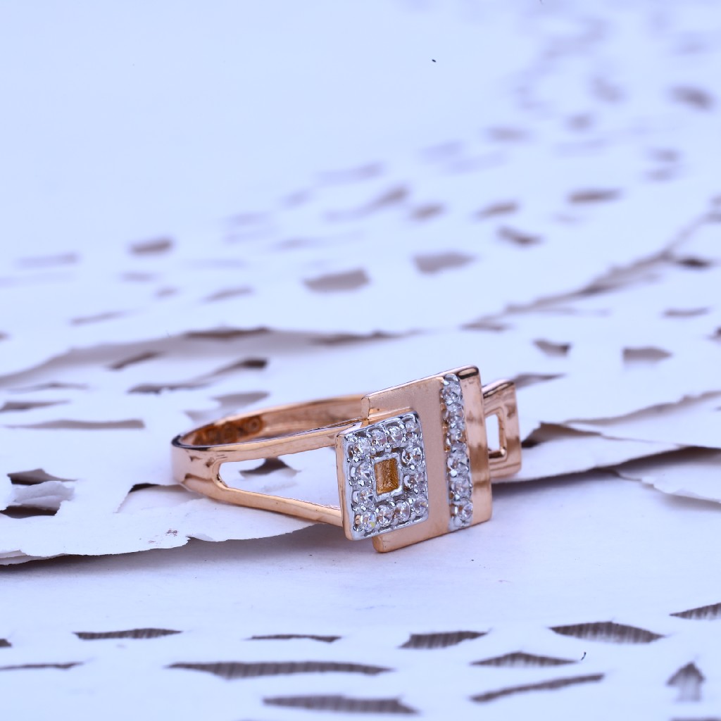 Rose Gold Delicate Ladies Ring-RLR228 - Image 3