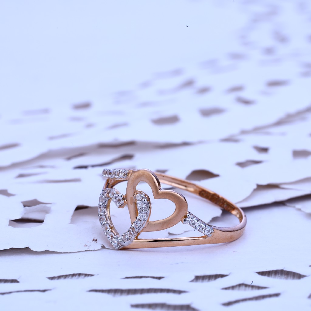 Ladies Rose Gold 18K Ring-RLR226
