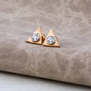 Ladies 76 Rose Gold New Delicate Earring -RE46