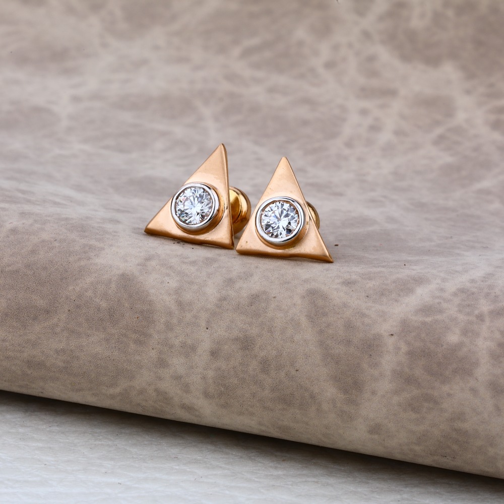 Ladies 76 Rose Gold New Delicate Earring -RE46