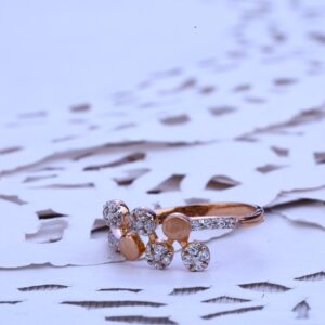 18K Rose Gold Stylish Ring-RLR222
