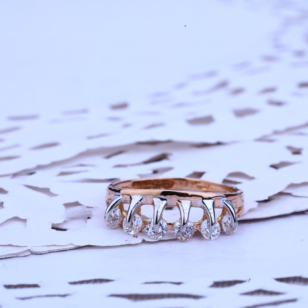 Ladies Rose Gold Designer Ring-RLR220 - Image 2
