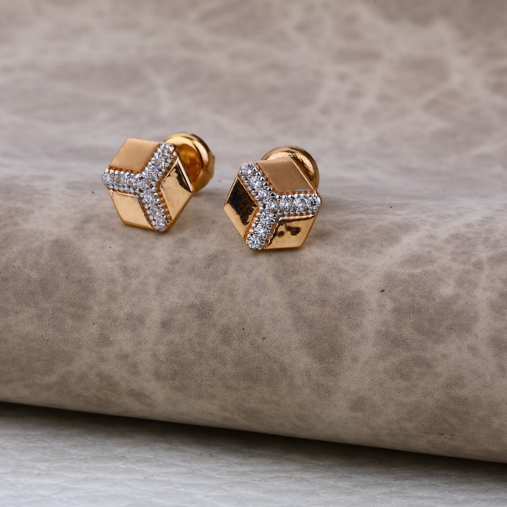 Ladies 76 Rose Gold Stylish Earring -RE30