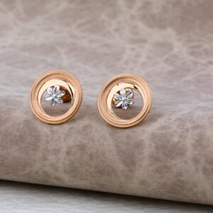 Ladies 76 Rose Gold Fancy Earring -RE18