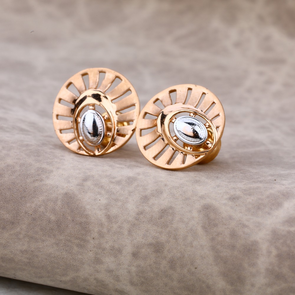 Ladies 18K Rose Gold Earring -RE01