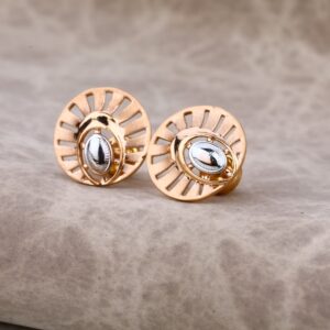 Ladies 22K Rose Gold Earring -RE01