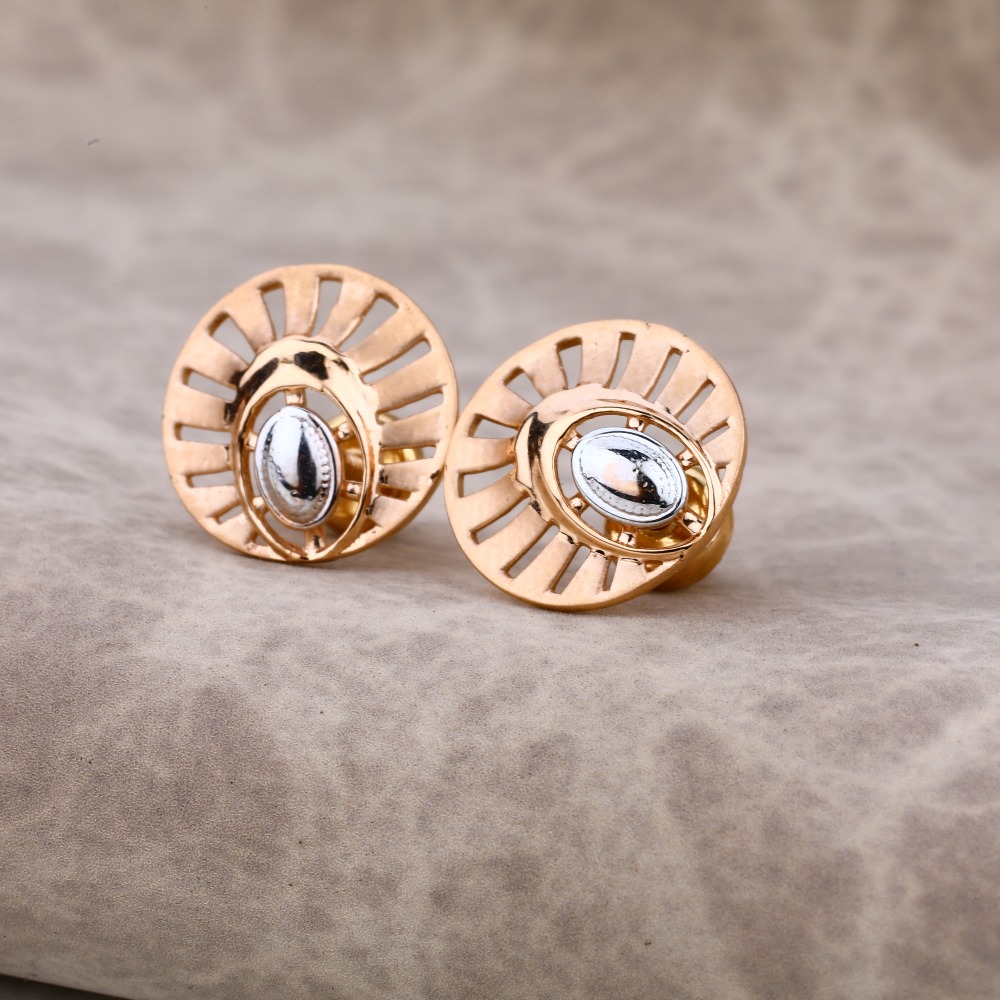 Ladies 22K Rose Gold Earring -RE01