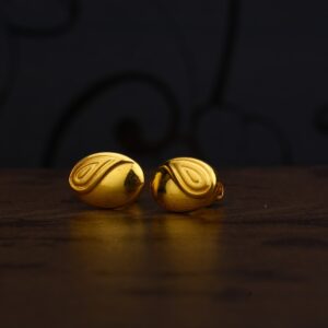 Ladies 916 Gold Fancy CZ Earring -LPE224