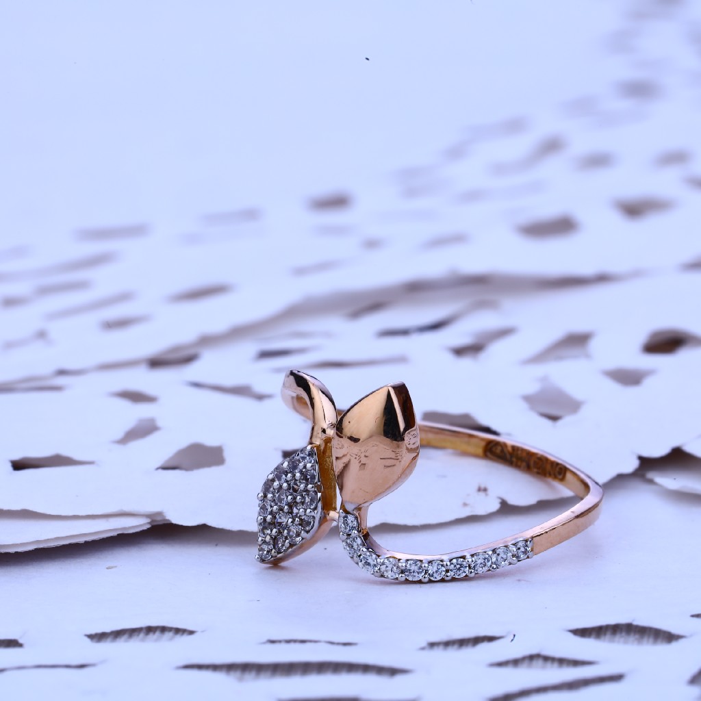 Ladies Delicate Rose Gold Ring-RLR197