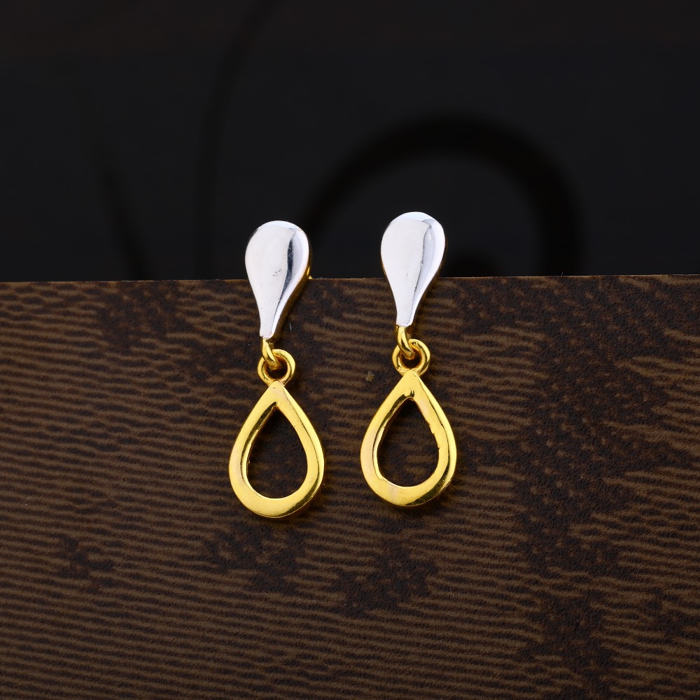 Ladies 22K Gold Fancy Earring -LPE214