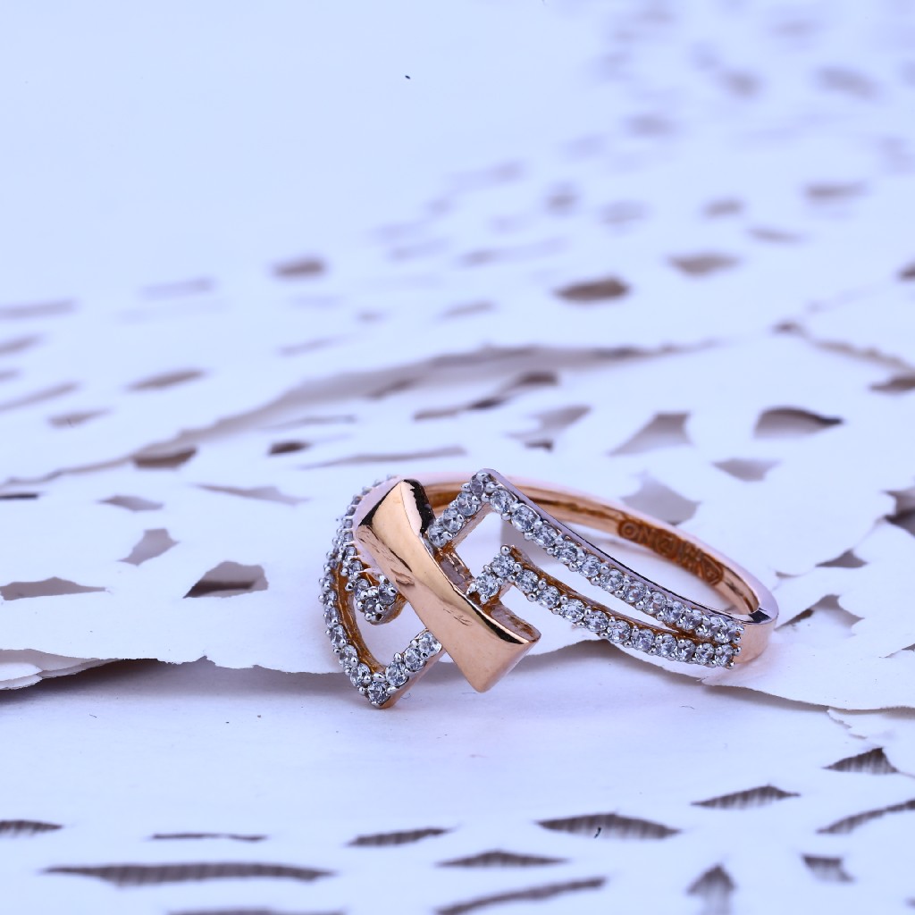 Ladies Rose Gold 18K Ring-RLR184