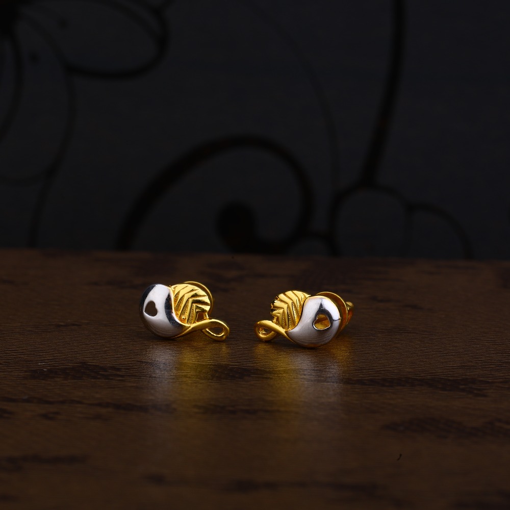 Ladies 916 Gold Designer CZ Earring -LPE203