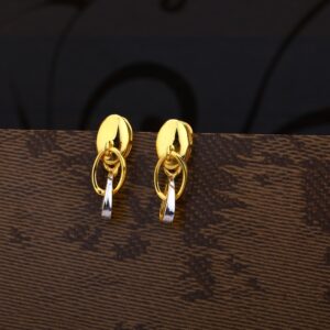 Ladies 916 Gold Fancy CZ Earring -LPE195