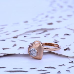 Ladies Rose Gold 18K Ring-RLR180