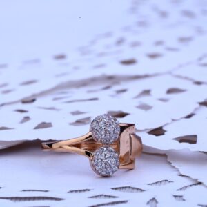 Ladies Rose Gold Fancy Ring-RLR176