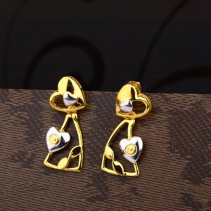 Ladies 22K Gold Casting Designer Earring -LPE177