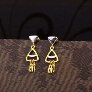 Ladies 916 Gold Fancy Plain Earring -LPE174