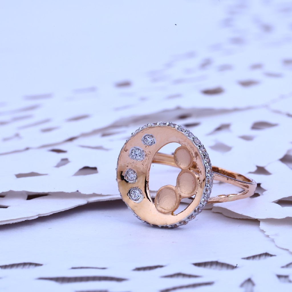 Ladies Rose Gold Fancy Ring-RLR172