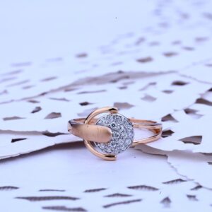 Rose Gold Ladies 18K Ring-RLR161