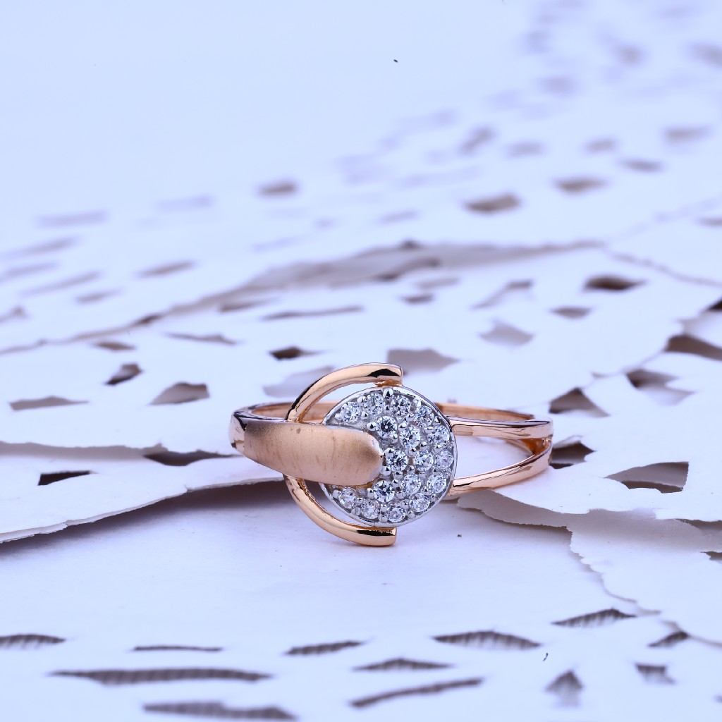 Rose Gold Ladies 18K Ring-RLR161