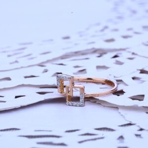 Ladies Rose Gold Fancy Ring-RLR157
