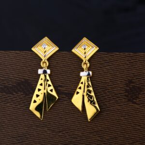 Ladies 916 Gold Casting Delicate Earring -LPE131