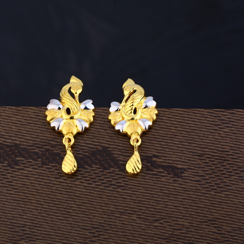 Ladies 22K gold Earring -LPE121