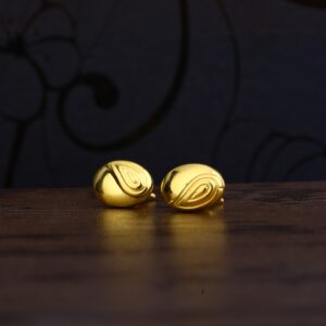 Ladies 916 Gold CZ Earring -LPE110