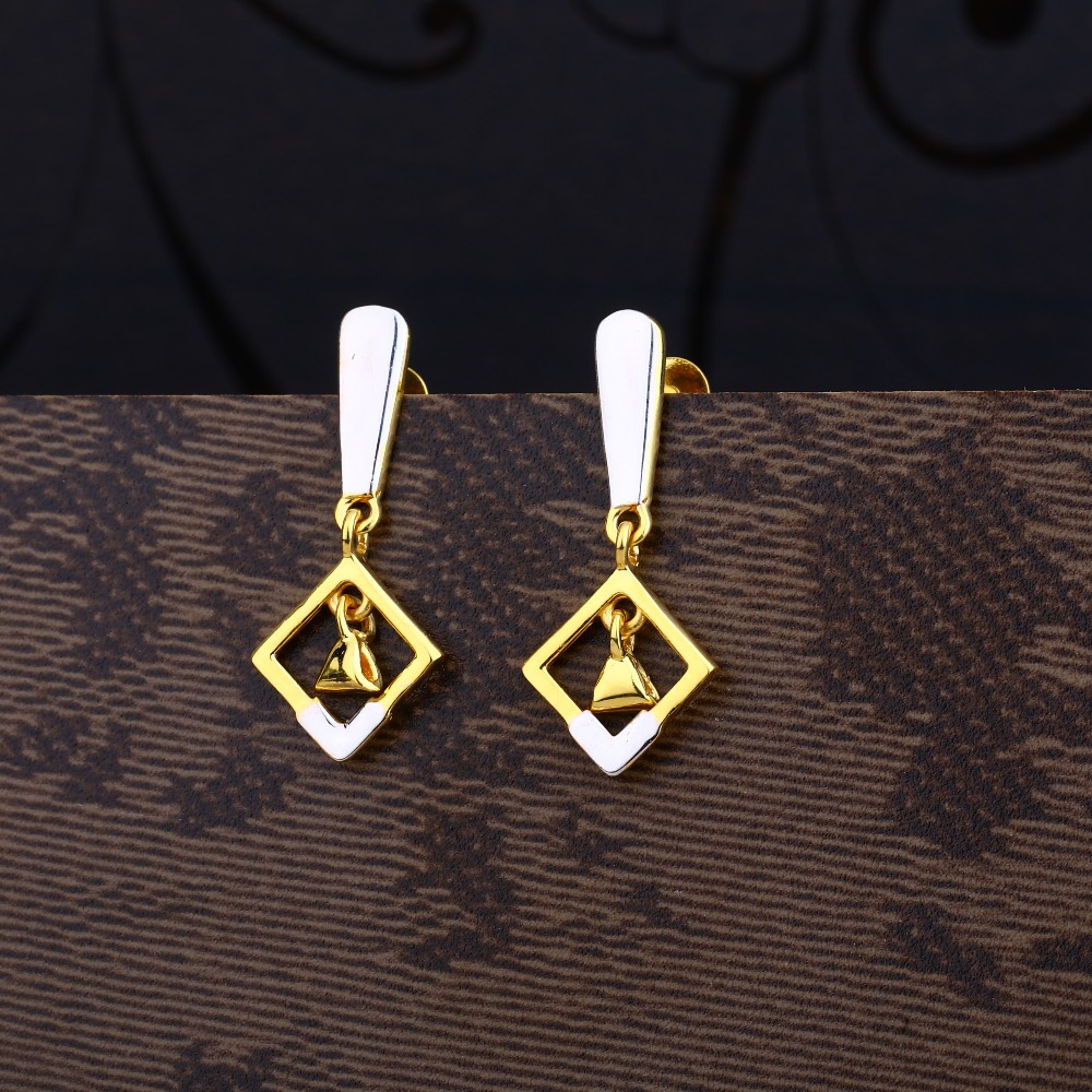 Ladies 22K Gold Latkan Plain Earring -LPE79