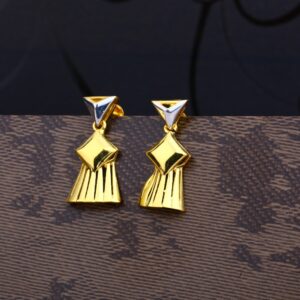 Ladies 916 Gold Fancy Casting Plain Earring -LPE53