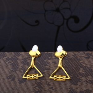 Ladies 22K Gold Casting Fancy Earring -LPE47