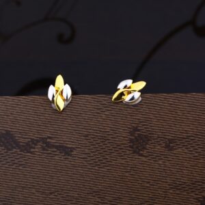 Ladies 22K gold Casting Plain Earring -LPE43