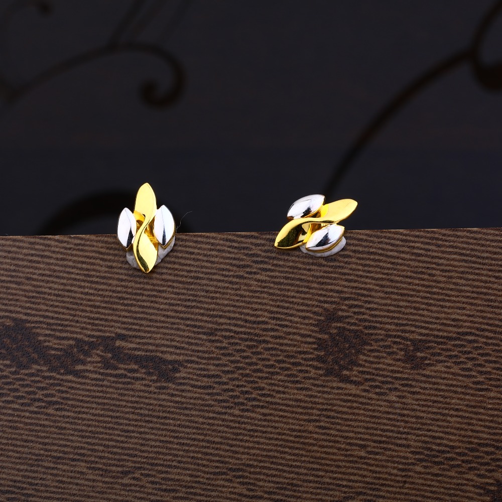 Ladies 22K gold Casting Plain Earring -LPE43