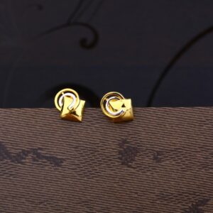 Ladies 916 Gold Casting Plain Earring -LPE42