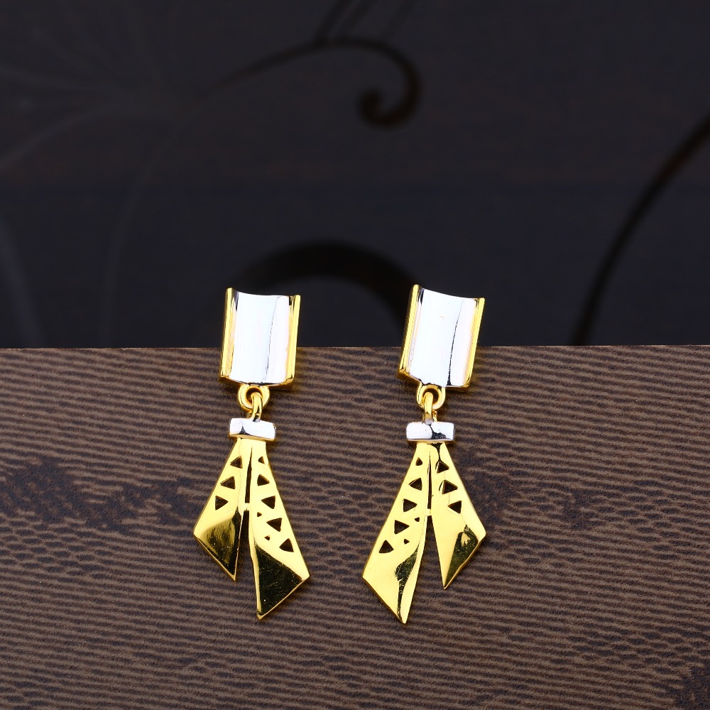 Ladies 22K Gold Fancy Earring -LPE39