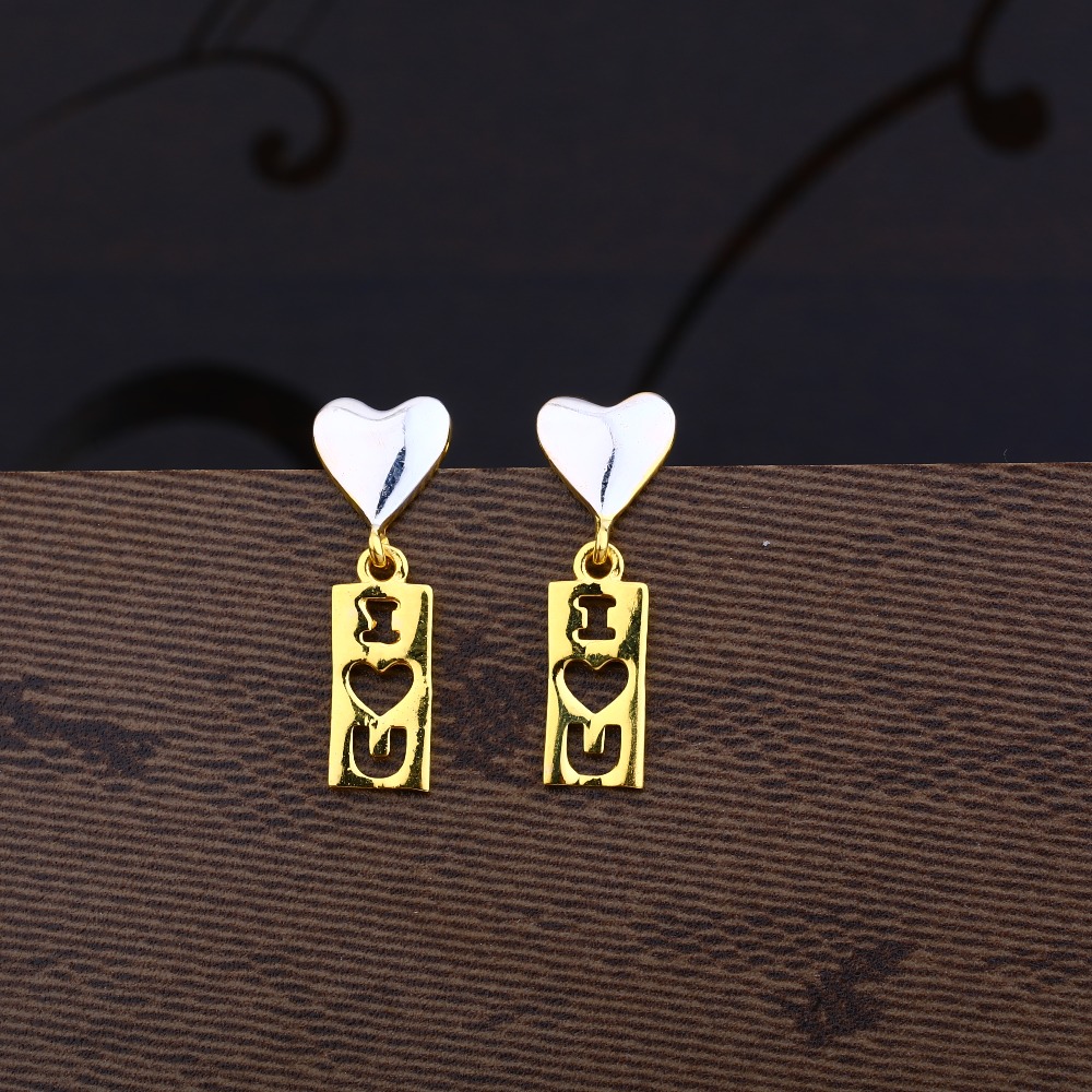 Ladies 22K Gold New Fancy Earring -LPE35